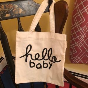 NWOT “Hello Baby” Tote Bag